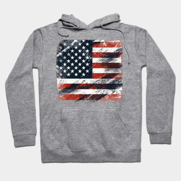 Usa flag Hoodie by Vehicles-Art